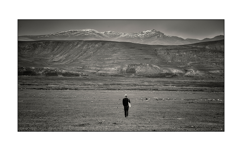 Wanderer im Hochland